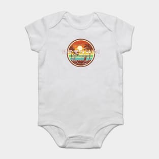 Vintage Worn Hawaiian Surf Be Happy Proverb Tee Baby Bodysuit